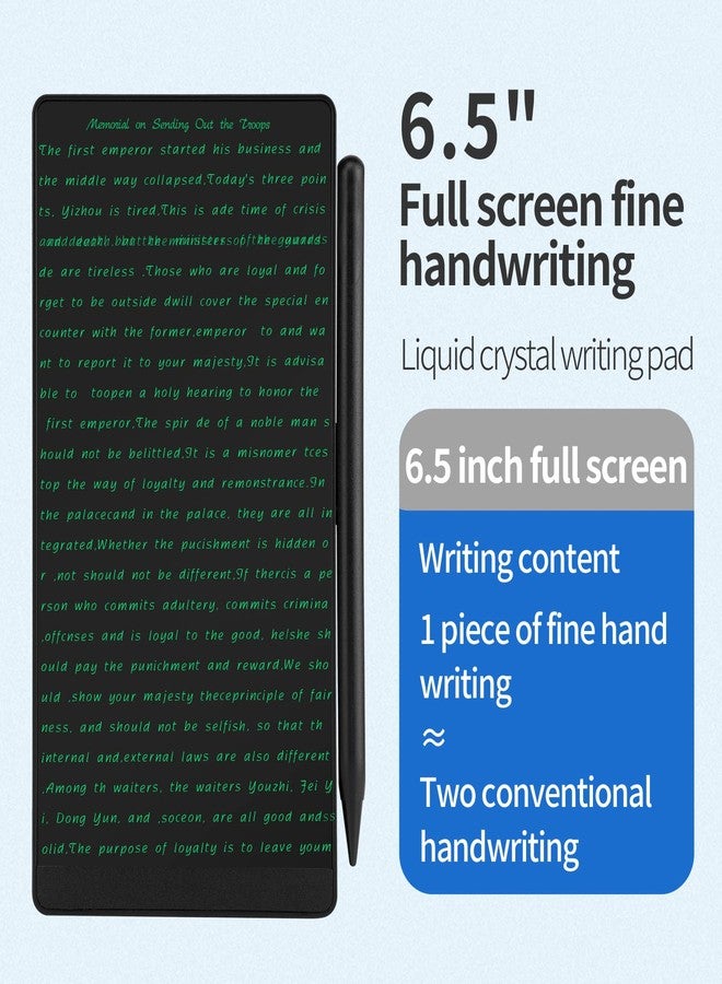 Amoretti Sonnet Mini LCD Writing Tablet, 6.5in Erasable Reusable Electronic Drawing Pads, Electronic scratchpad for Kids and Adults. Black. - Image 2